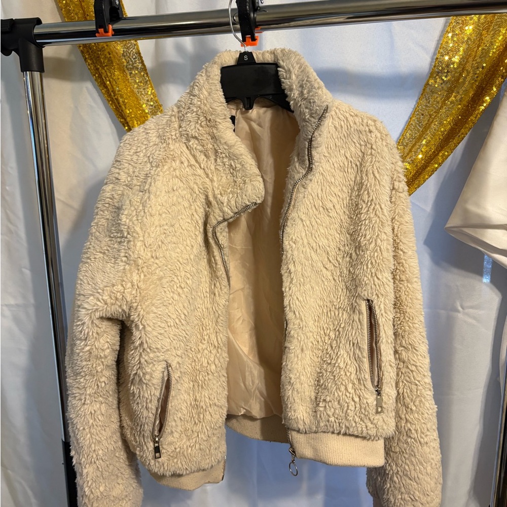 Ambiance Cream Teddy Jacket